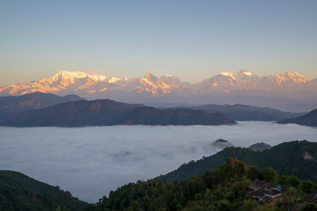 Annapurna range from millennium trek