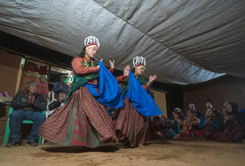 Jhora dance at millennium trek
