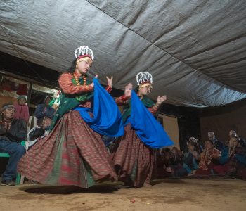 Jhora dance at millennium trek